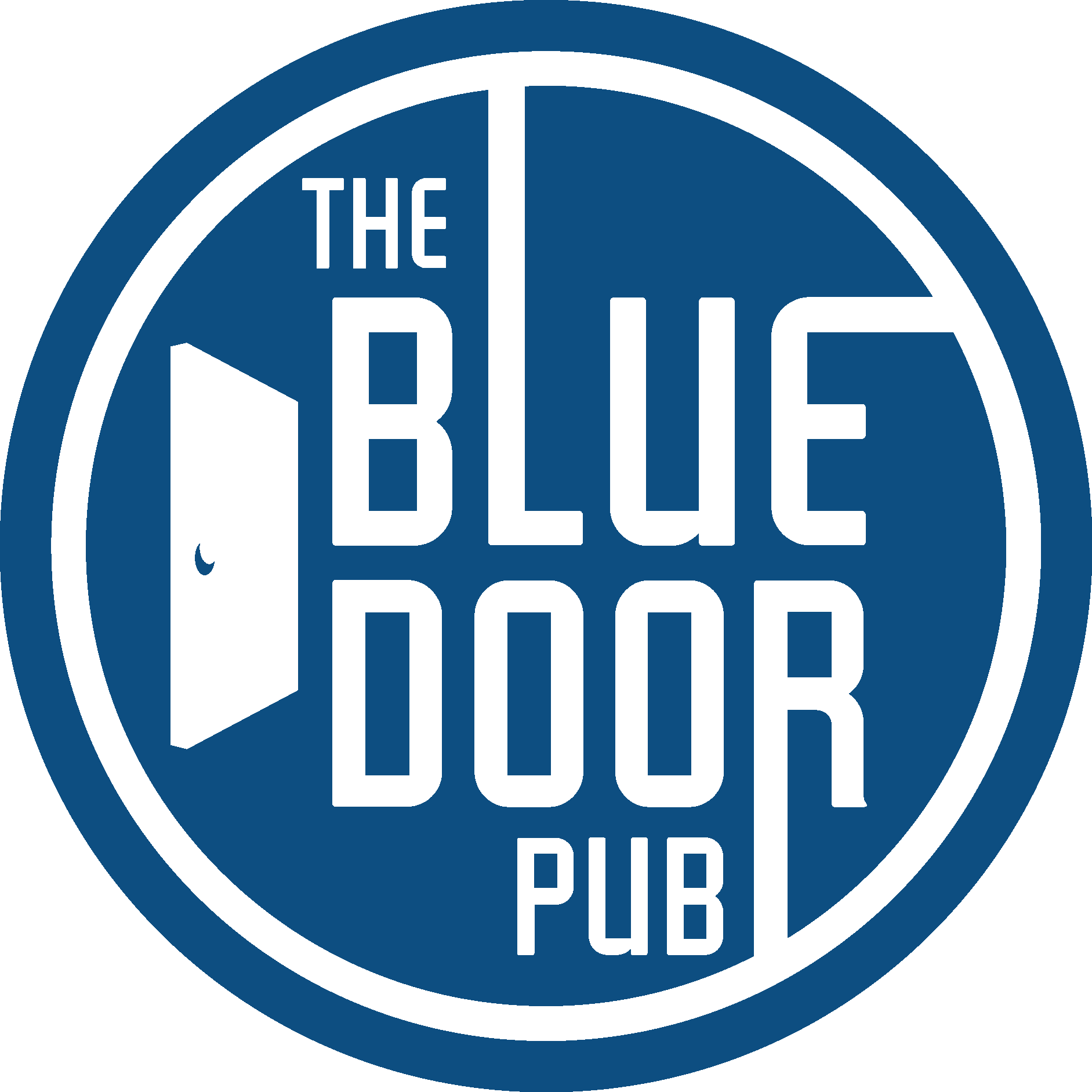 The Blue Door Pub Logo Vector Logo